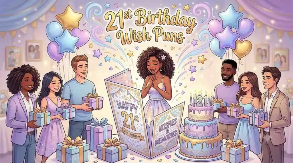 Cute birthday wishes celebration illustration