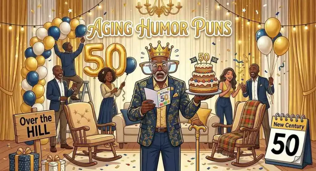 Funny aging fiftieth birthday
