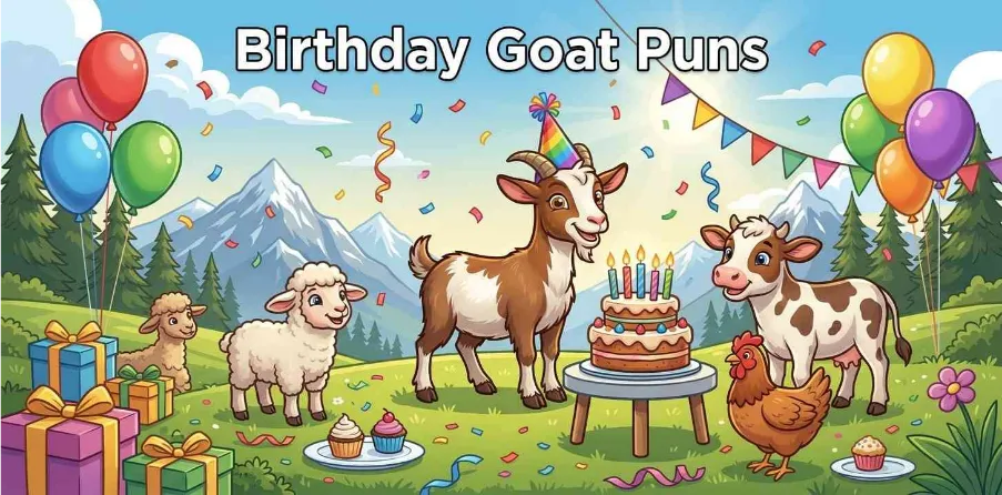 Birthday Goat Puns