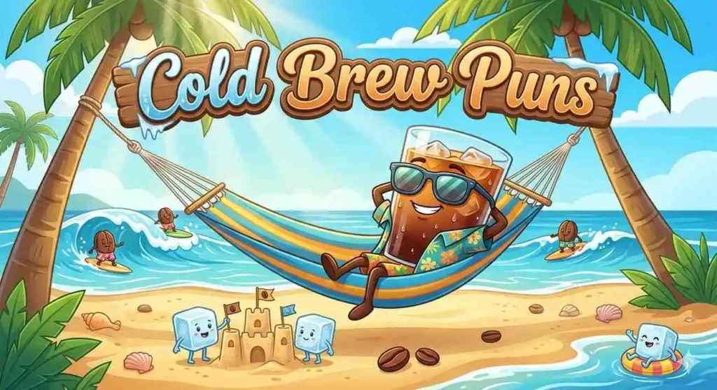 Relaxed cold brew enjoying summer