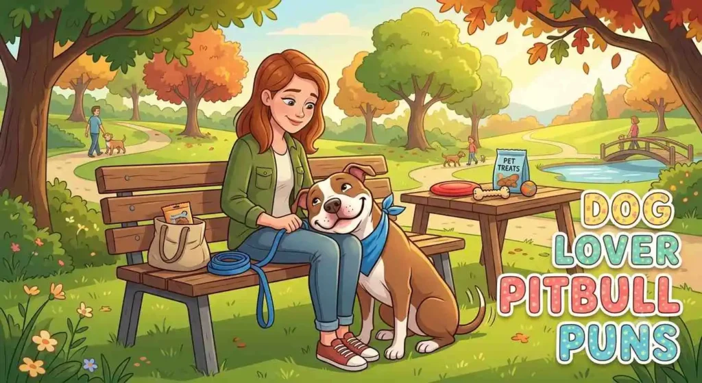 Pitbull cuddling happy dog owner