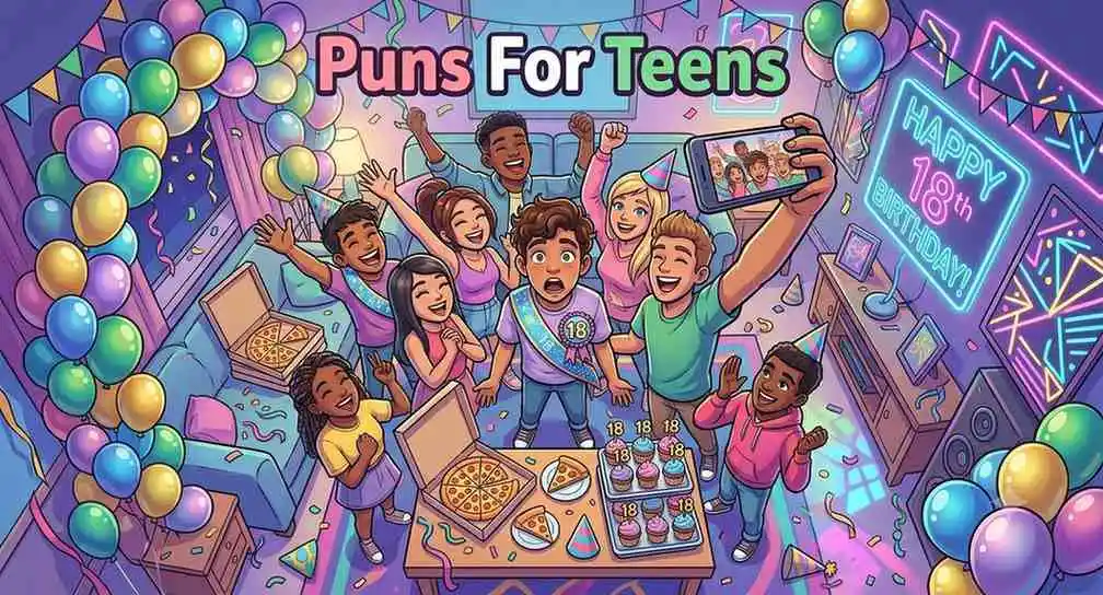 Teenage friends celebrating eighteenth birthday