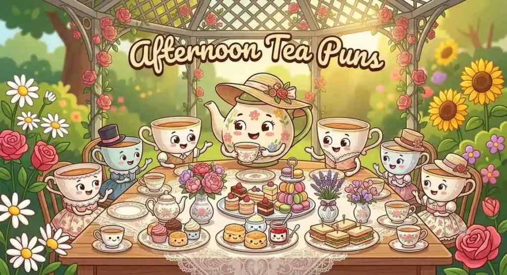 afternoon tea party scene