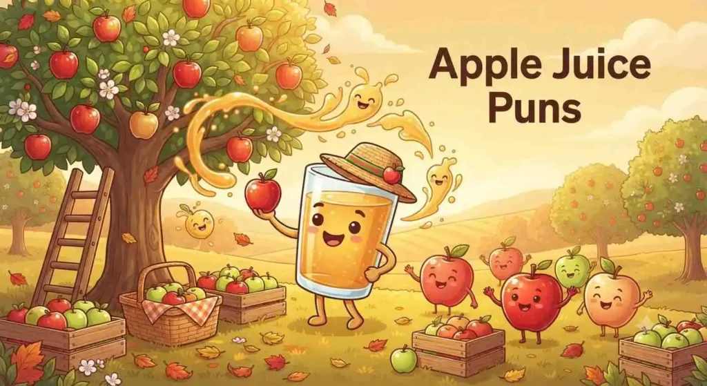 apple juice smiling