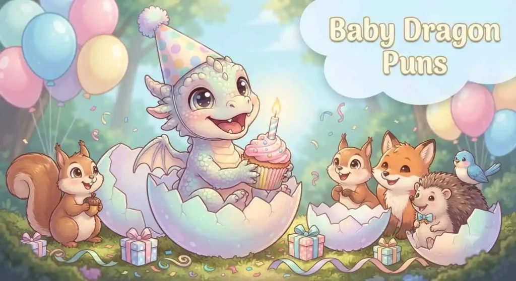 Baby dragon birthday fun