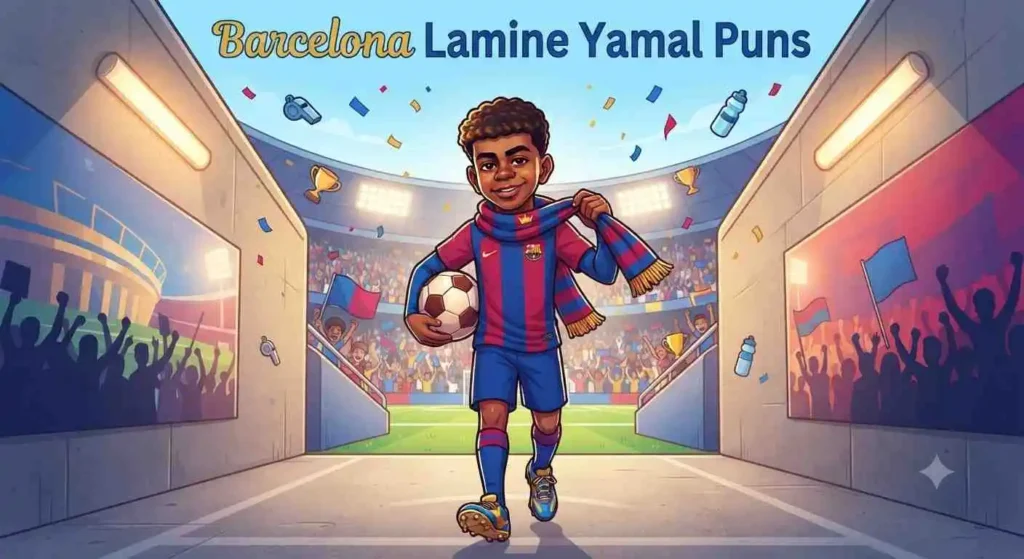 Barcelona football  celebration scene
