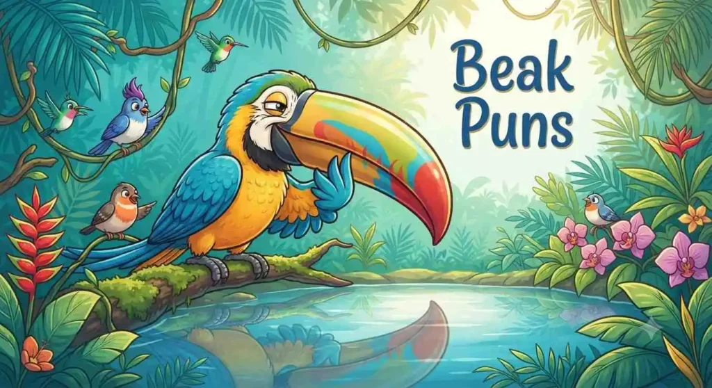 macaw showing giant beak