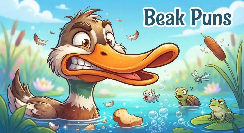 Funny duck beak expressions