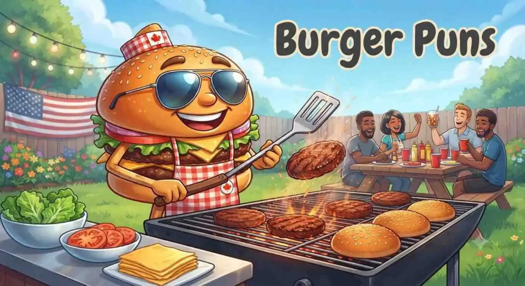 Happy cheeseburger smiling