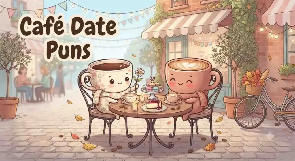Cute café date couple