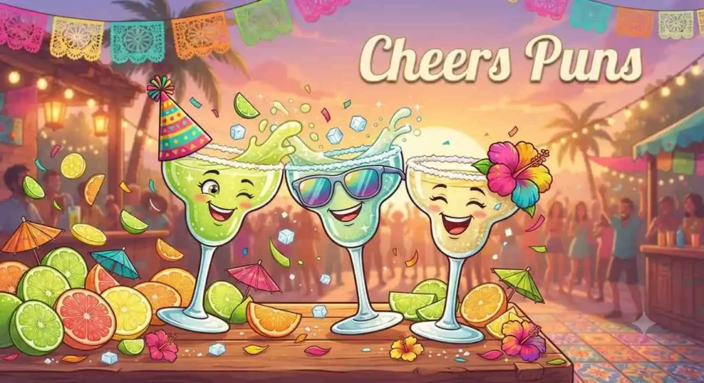 friends raising margaritas