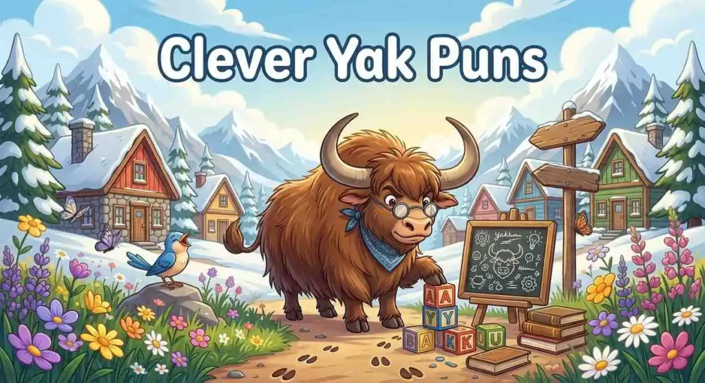 Clever yak thinking creatively