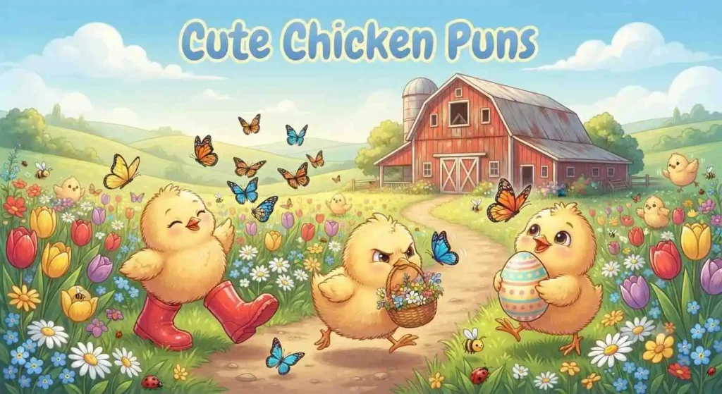 Adorable baby chicks playing together