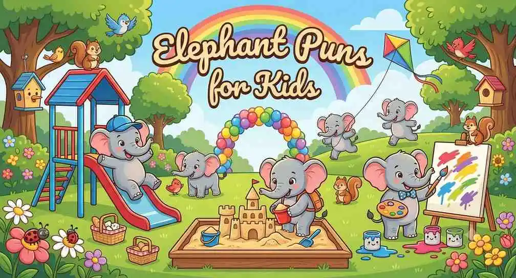 Playful elephant kids having fun