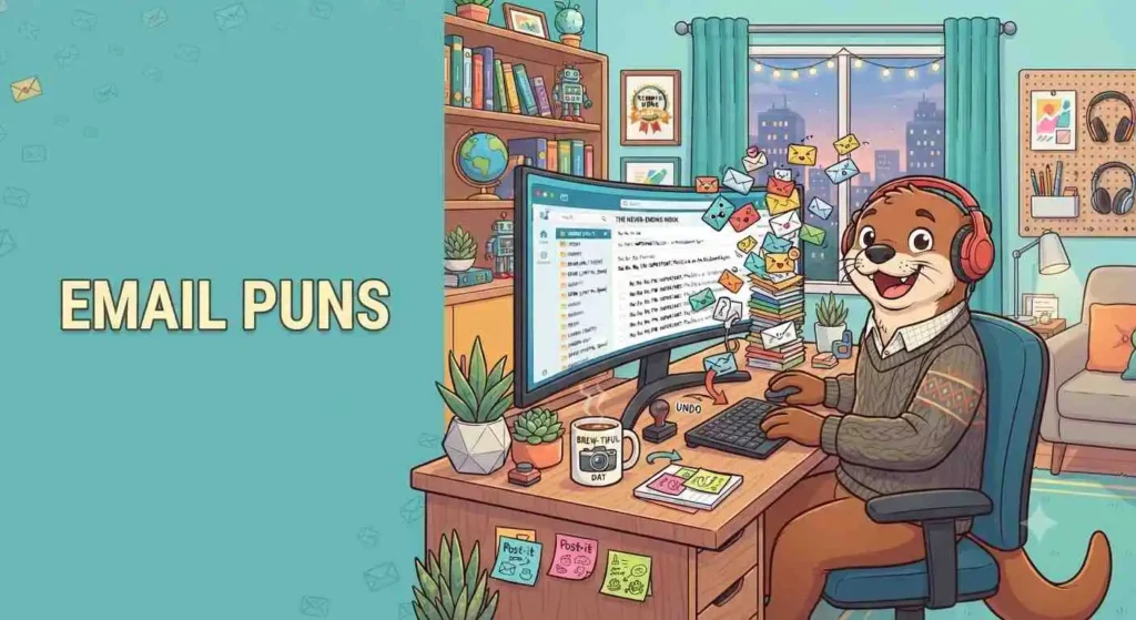 worker managing funny emails
