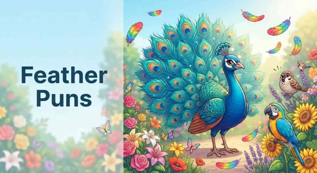 Funny bird with colorful feathers