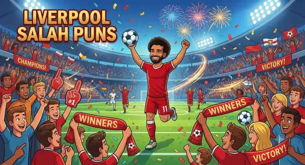 Funny football fan celebrating victory
