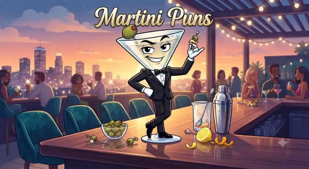 smiling martini glass