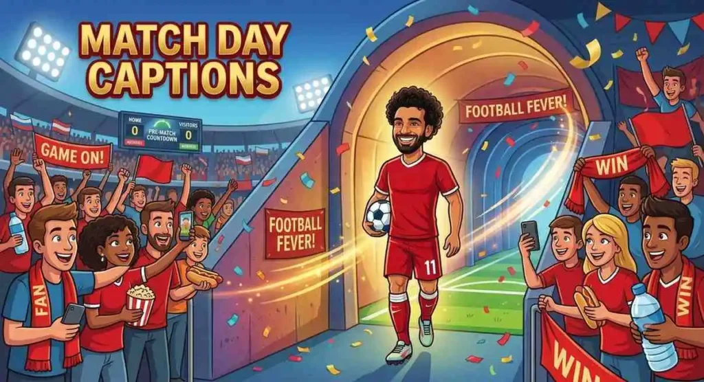 Excited football fans on matchday