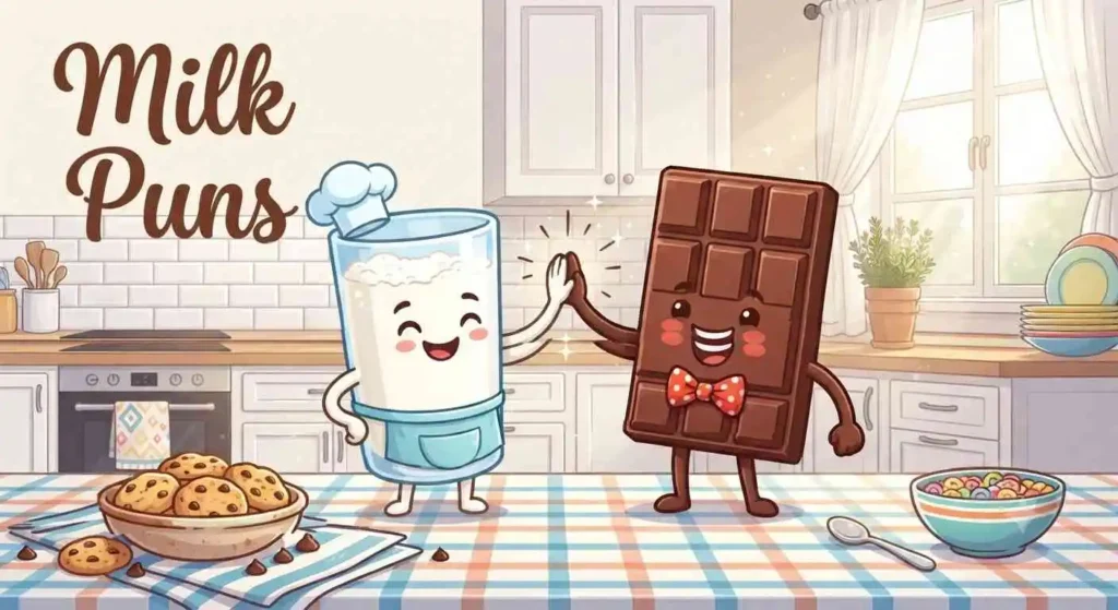 Happy milk and chocolate
