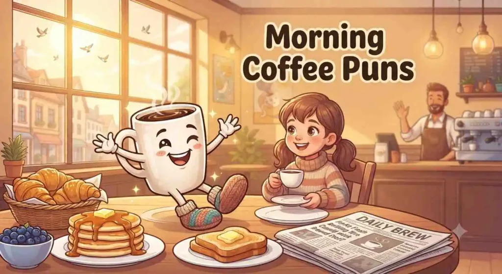 Happy morning coffee cup