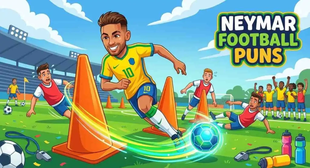 Funny football dribbling Neymar