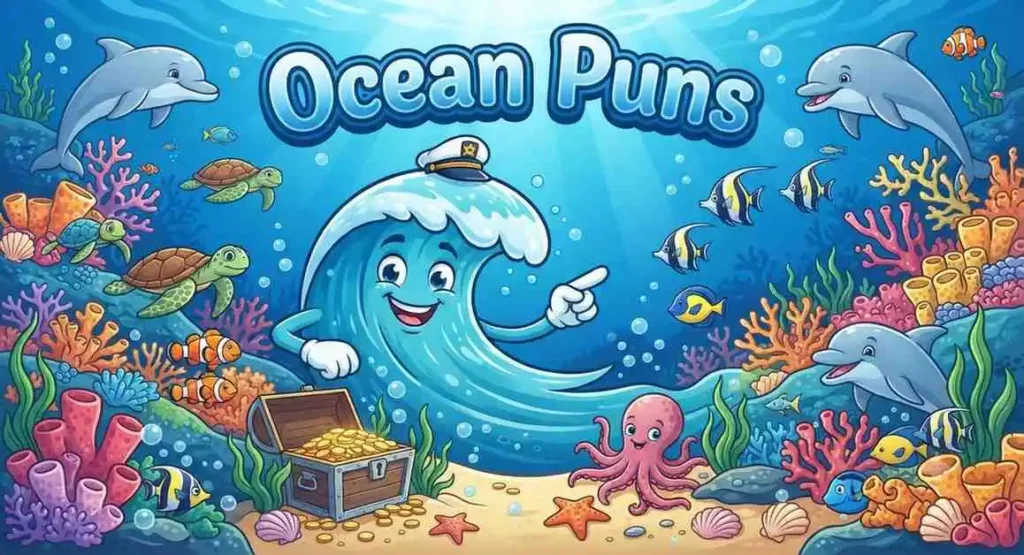 Happy ocean scene