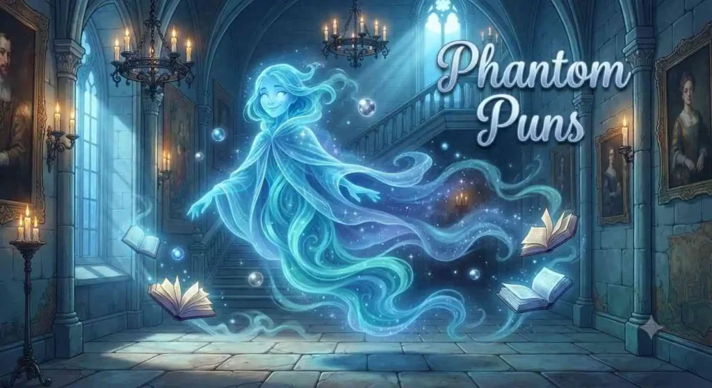 Glowing phantom inside castle
