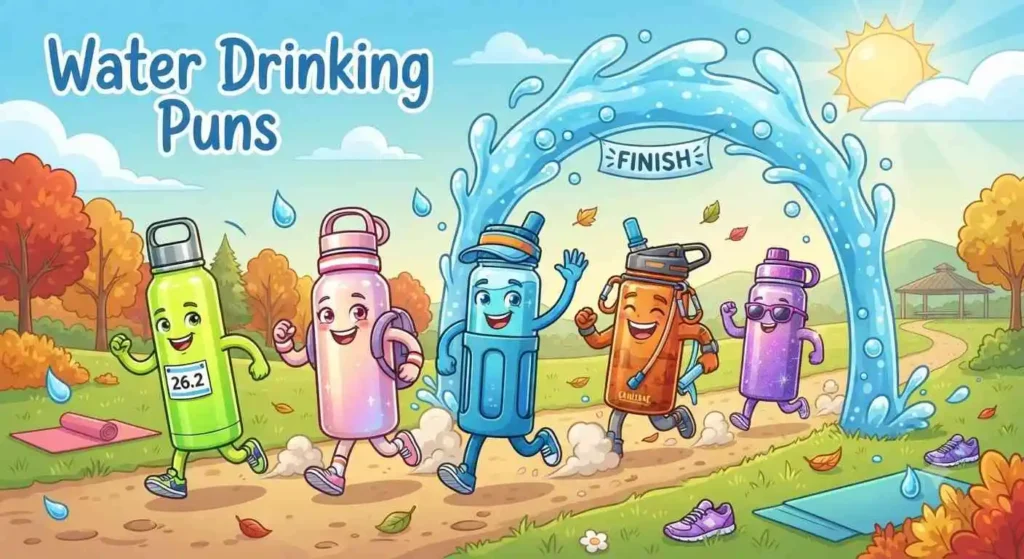 friends drinking water