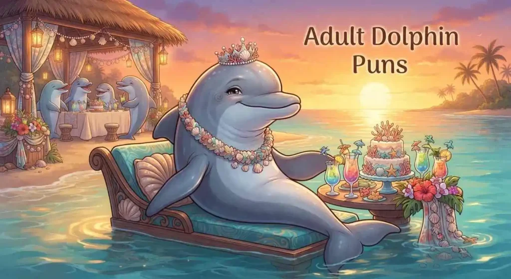 Adult dolphin birthday party