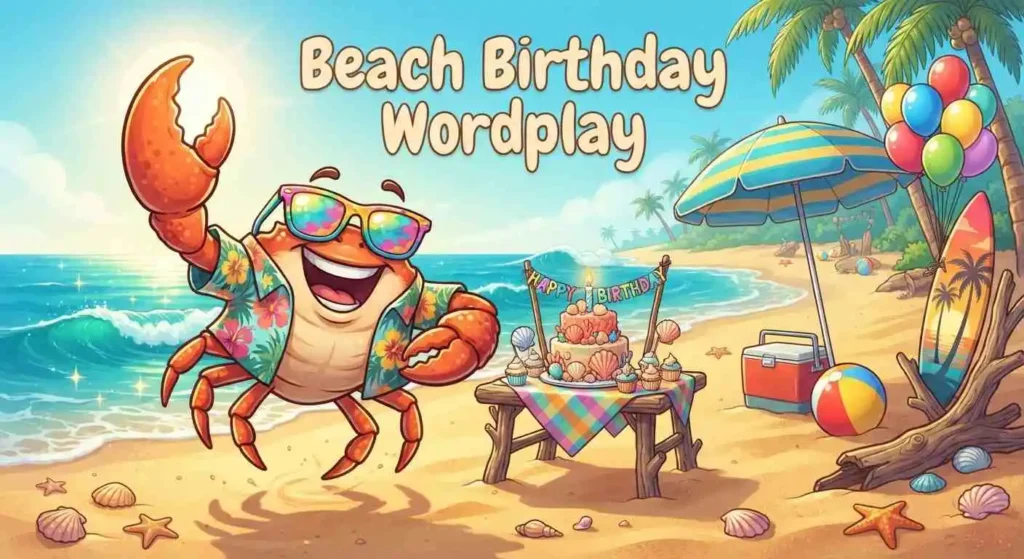 Crab beach birthday celebration