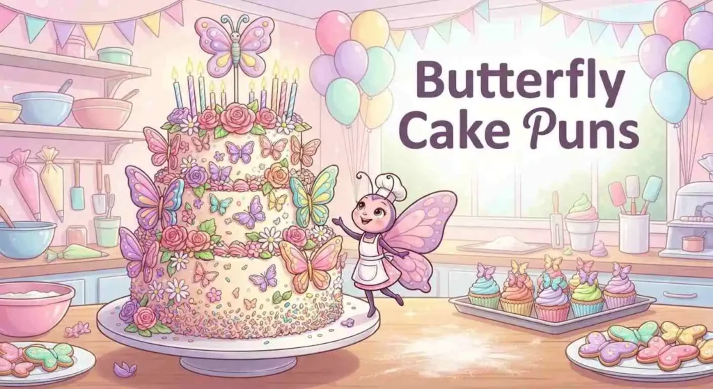 Butterfly birthday cake celebration