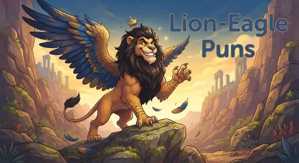 griffin showing fierce lion eagle traits