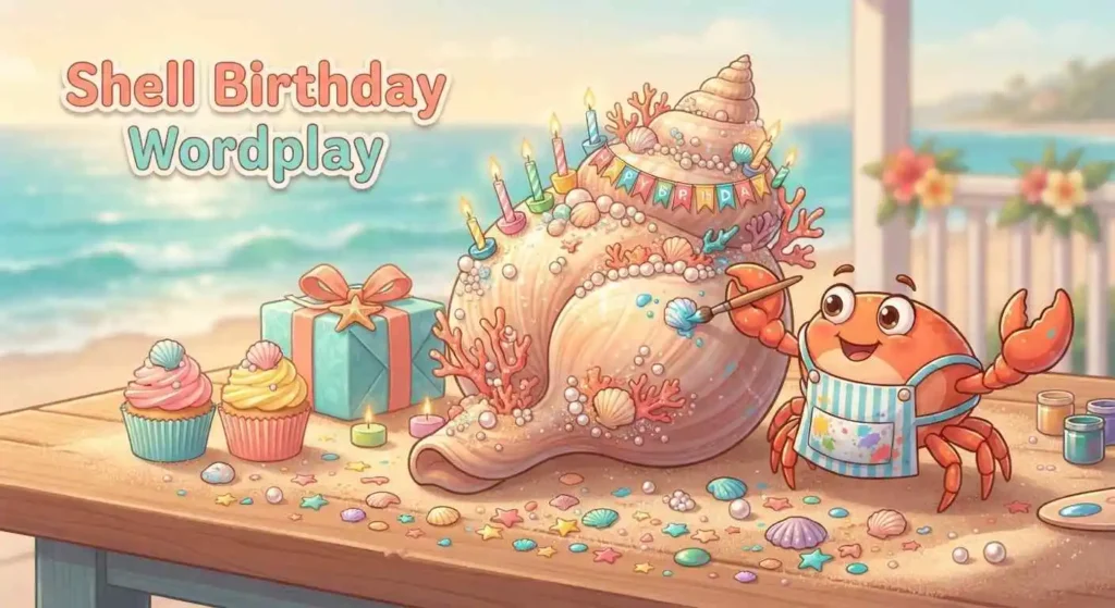 Crab shell birthday party