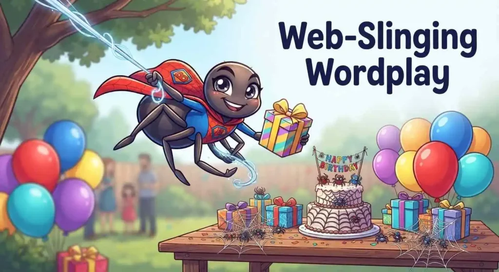 Spider web birthday action