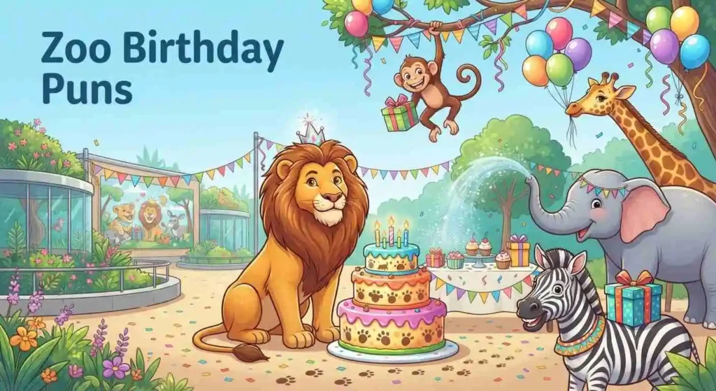 Zoo animals birthday party