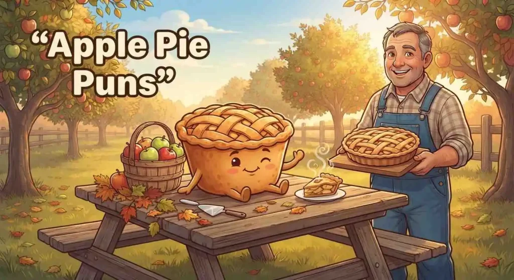 Cute apple pie orchard