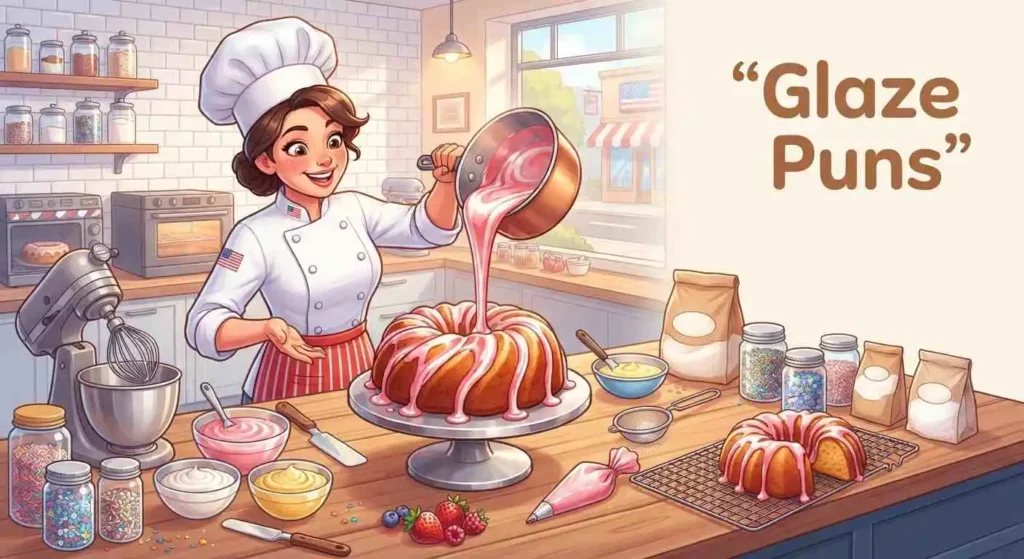 Bundt cake covered in glaze

