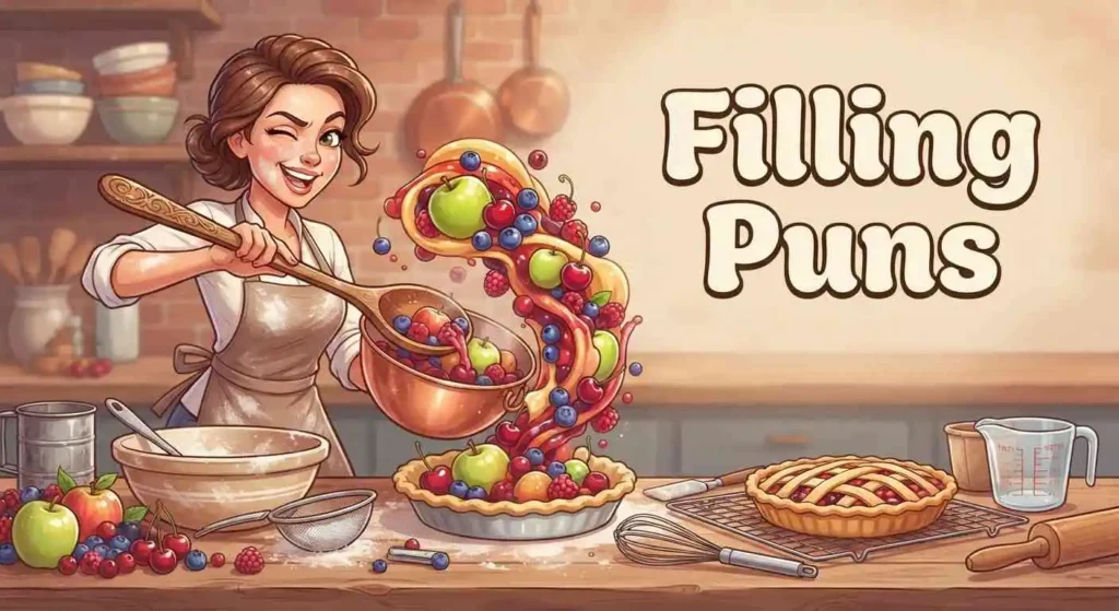 
pie filling kitchen scene
