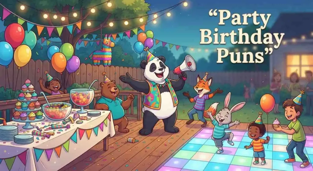 Funny birthday party celebration