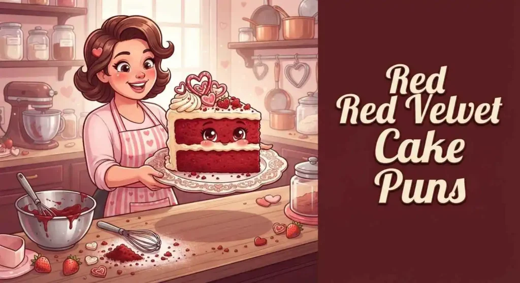 Red velvet cake with hearts