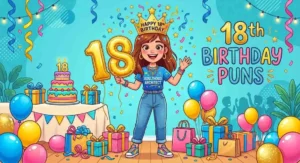 Teen celebrating eighteenth birthday