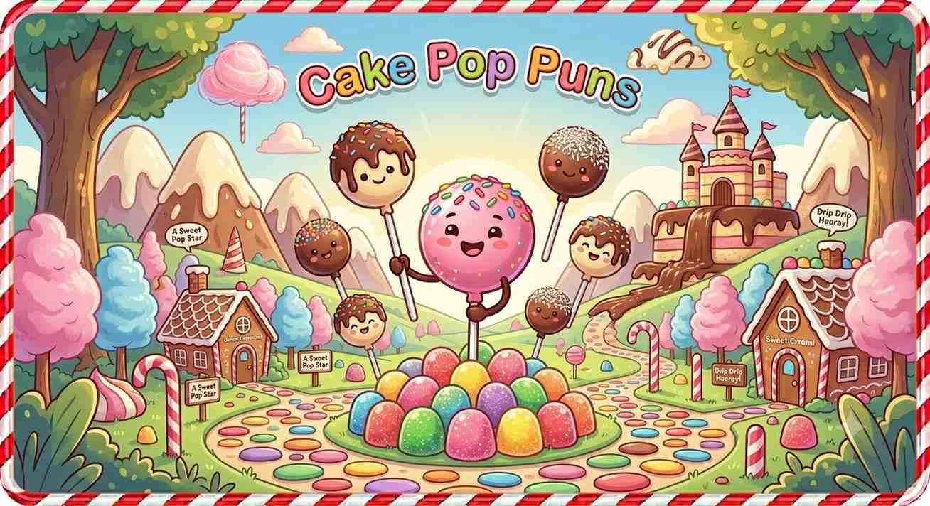 Colorful cake pops celebration scene