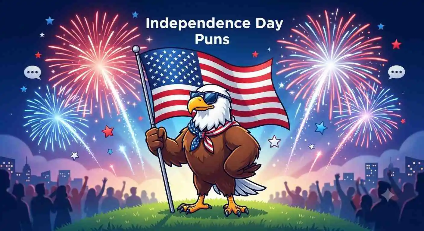 Fireworks celebrating American independence