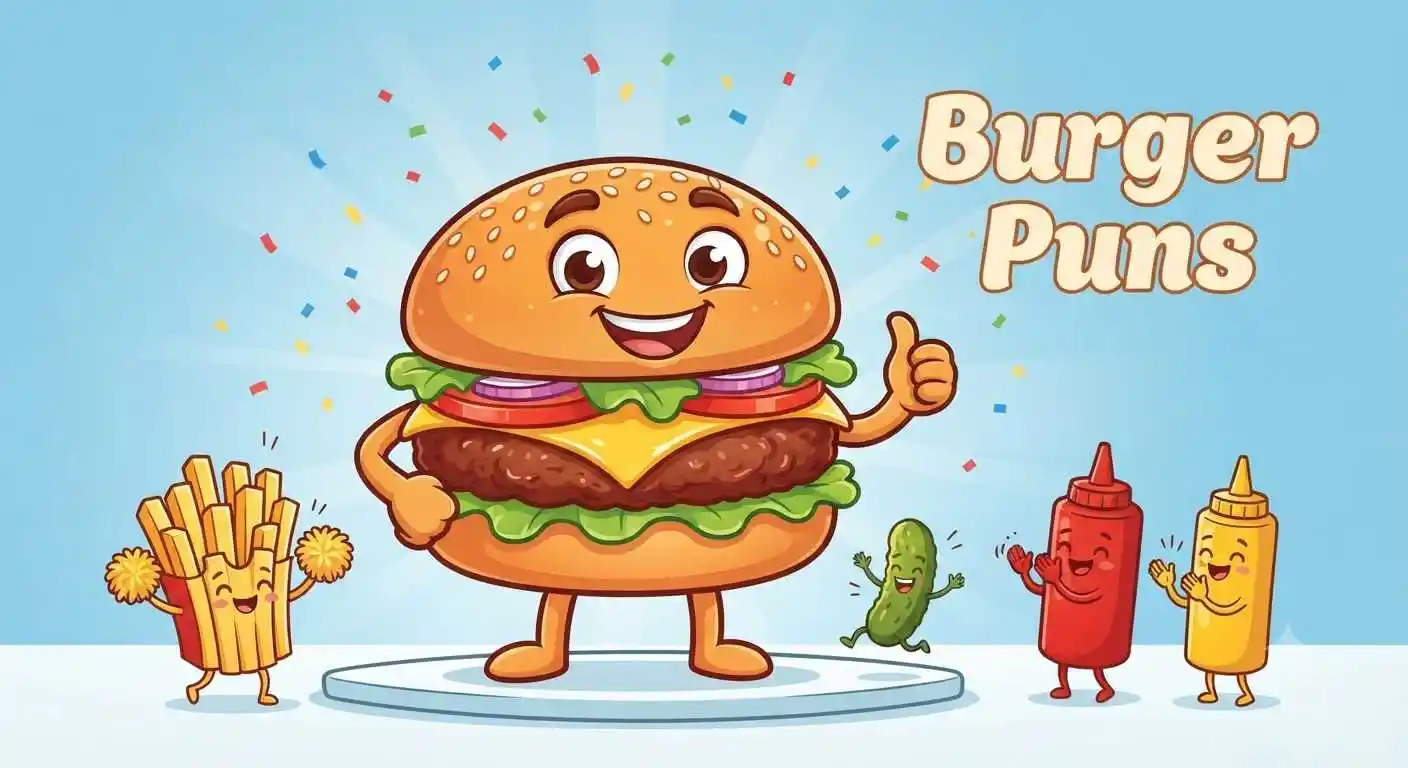 Funny smiling burger