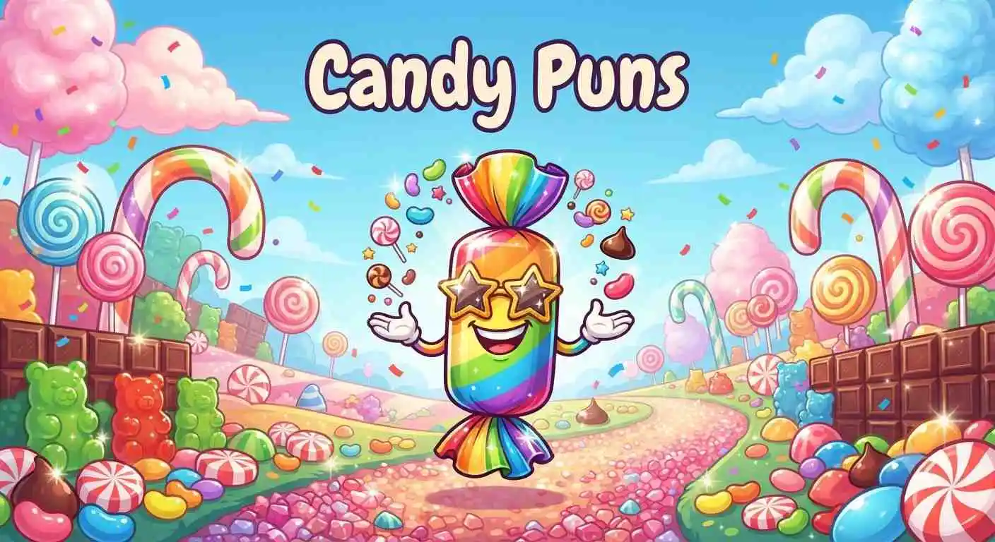 Colorful candy characters