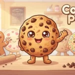 Funny smiling cookies together