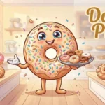 Funny smiling donuts