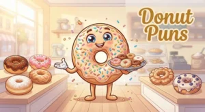 Funny smiling donuts