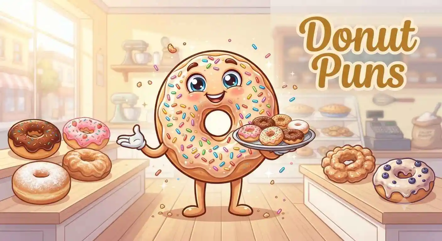 Funny smiling donuts